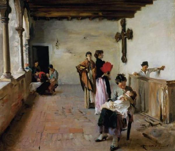 John Singer Sargent Venetian Loggia Spain oil painting art